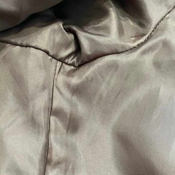 Flair women’s bronze brawn/ Copper , textured Crinkle effect size M long Jacket - Picture 9 of 10